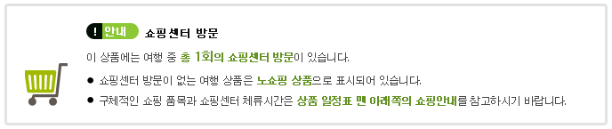 쇼핑안내