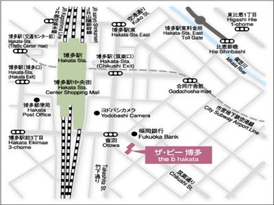 더 비 하카타 지도
