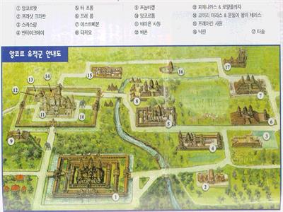 앙코르 유적지 지도