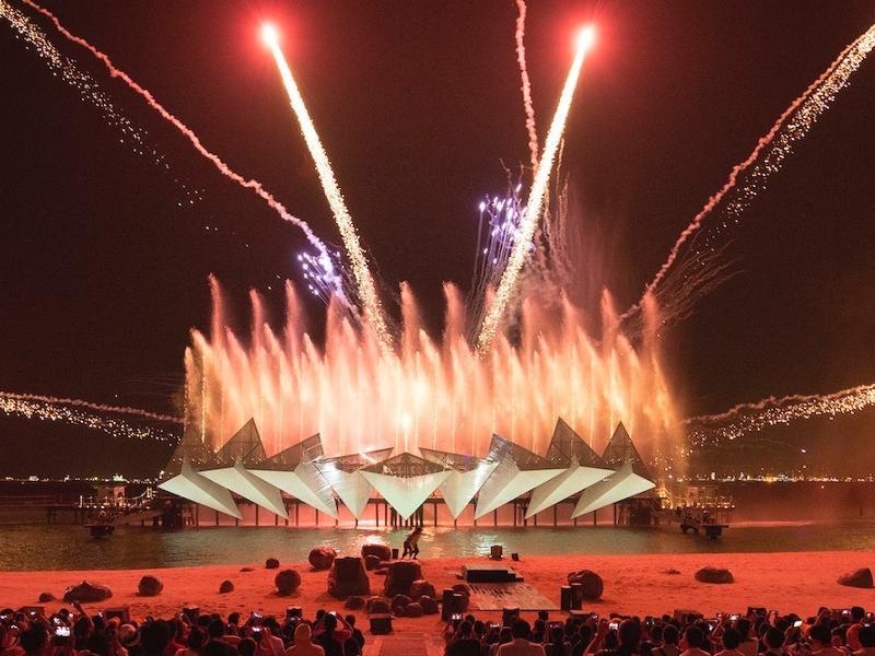 윙스오브타임분수쇼