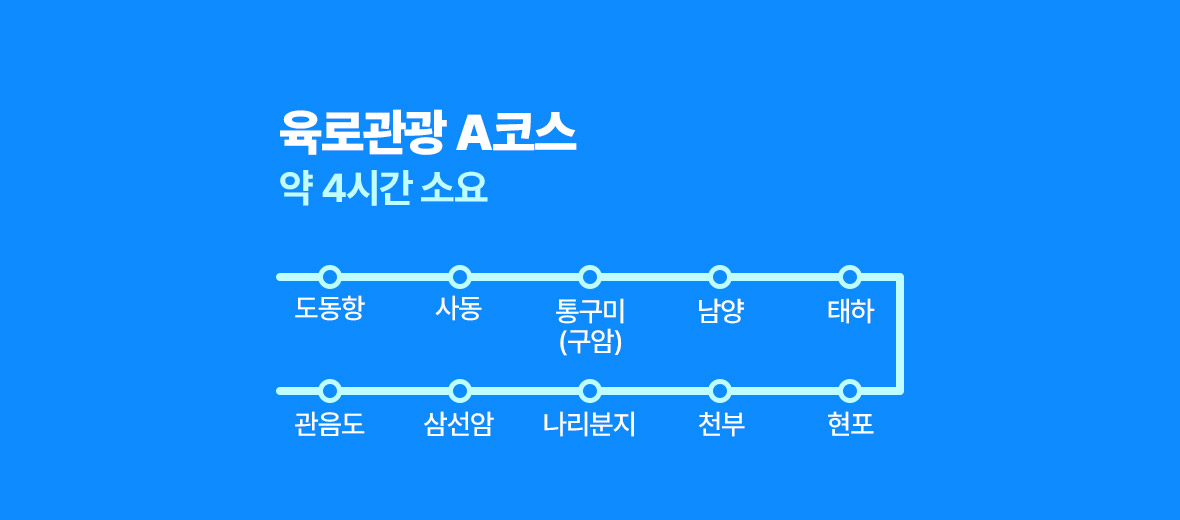 울릉도 육로관광 A코스