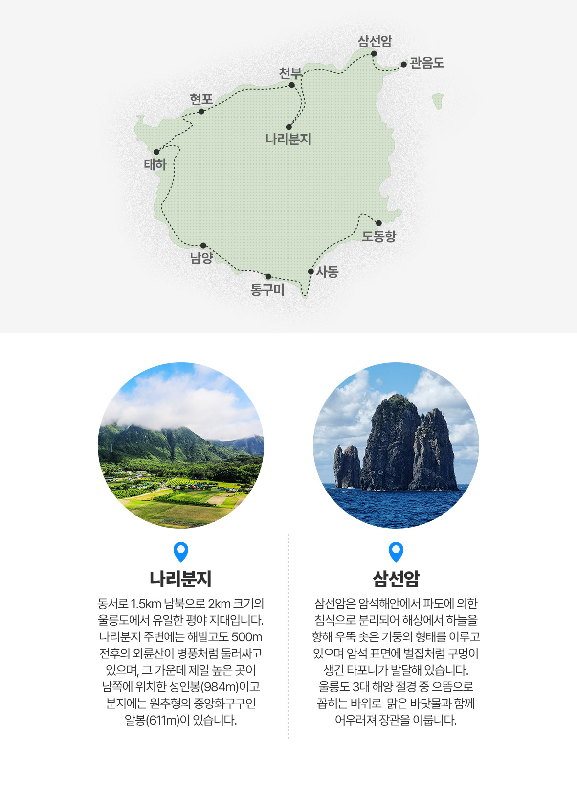 나리분지 삼선암