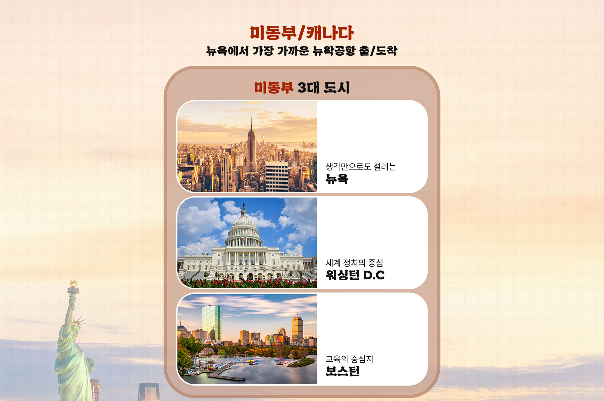미동부 3대 도시