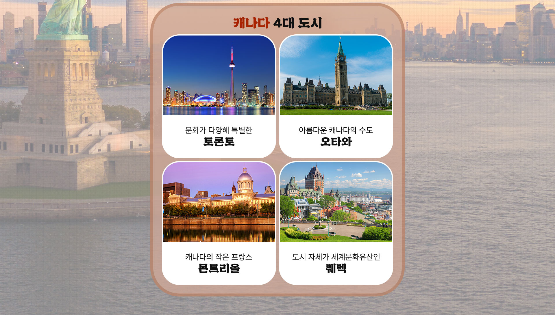 캐나다 4대 도시