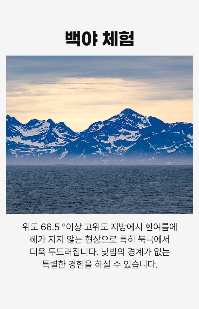 백야 체험