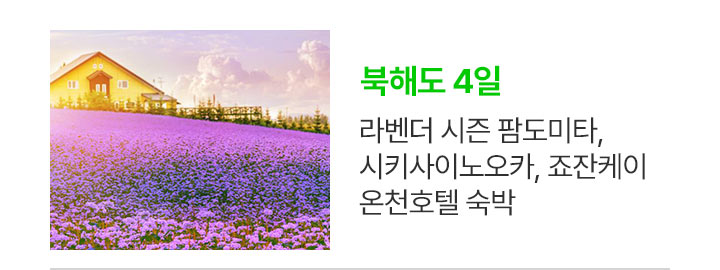 북해도 상품