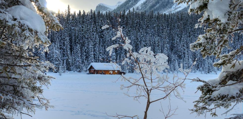 레이크루이스 겨울
