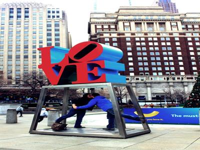 필라델피아 LOVE 동상 