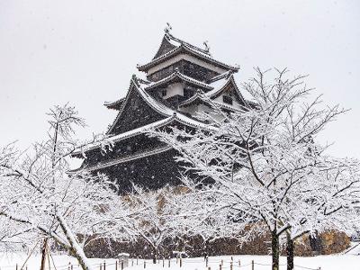 마쓰에성 겨울