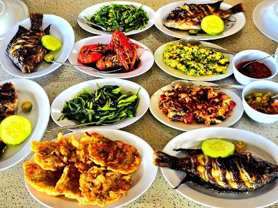 마나도_톤나노호수 수상식당