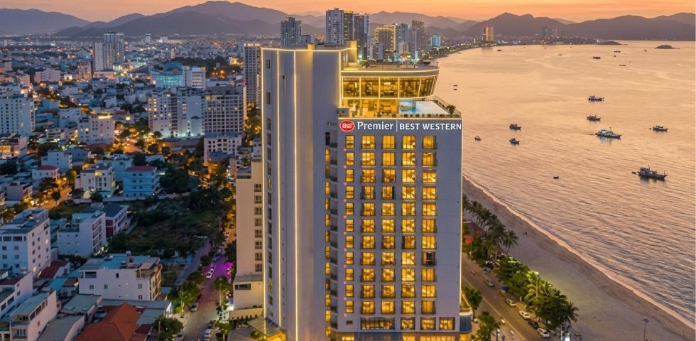 나트랑 베스트웨스턴 노을사진