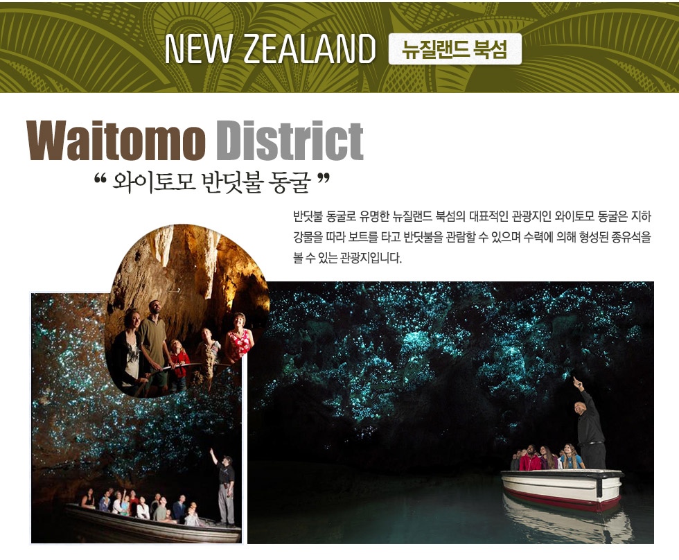 와이토모 반딧불 동굴 Waitomo District